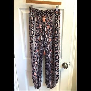 Printed Flowy Pants
